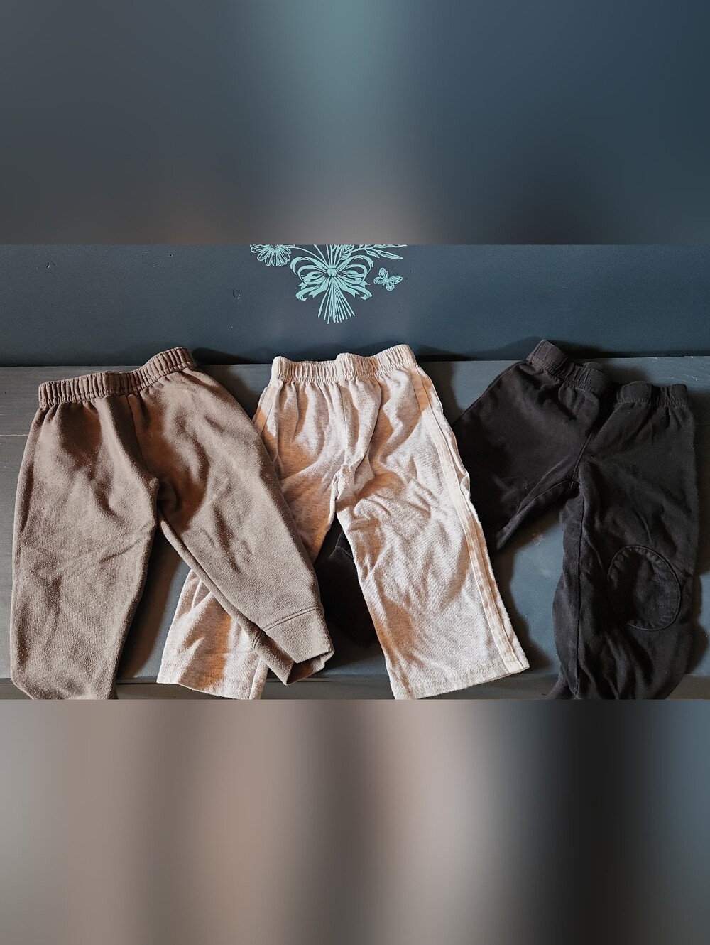 Garanimals And Okie Dokie Trio Pack: Brown, Light Gray & Black Kids Sweatpants - Picture 1 of 4
